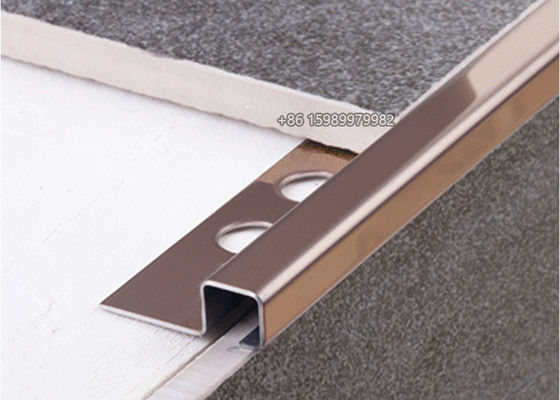 Disposizione SUS304 del bordo della disposizione 10mm delle mattonelle spazzolata specchio di acciaio inossidabile